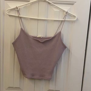 purple crop top from garage. size medium